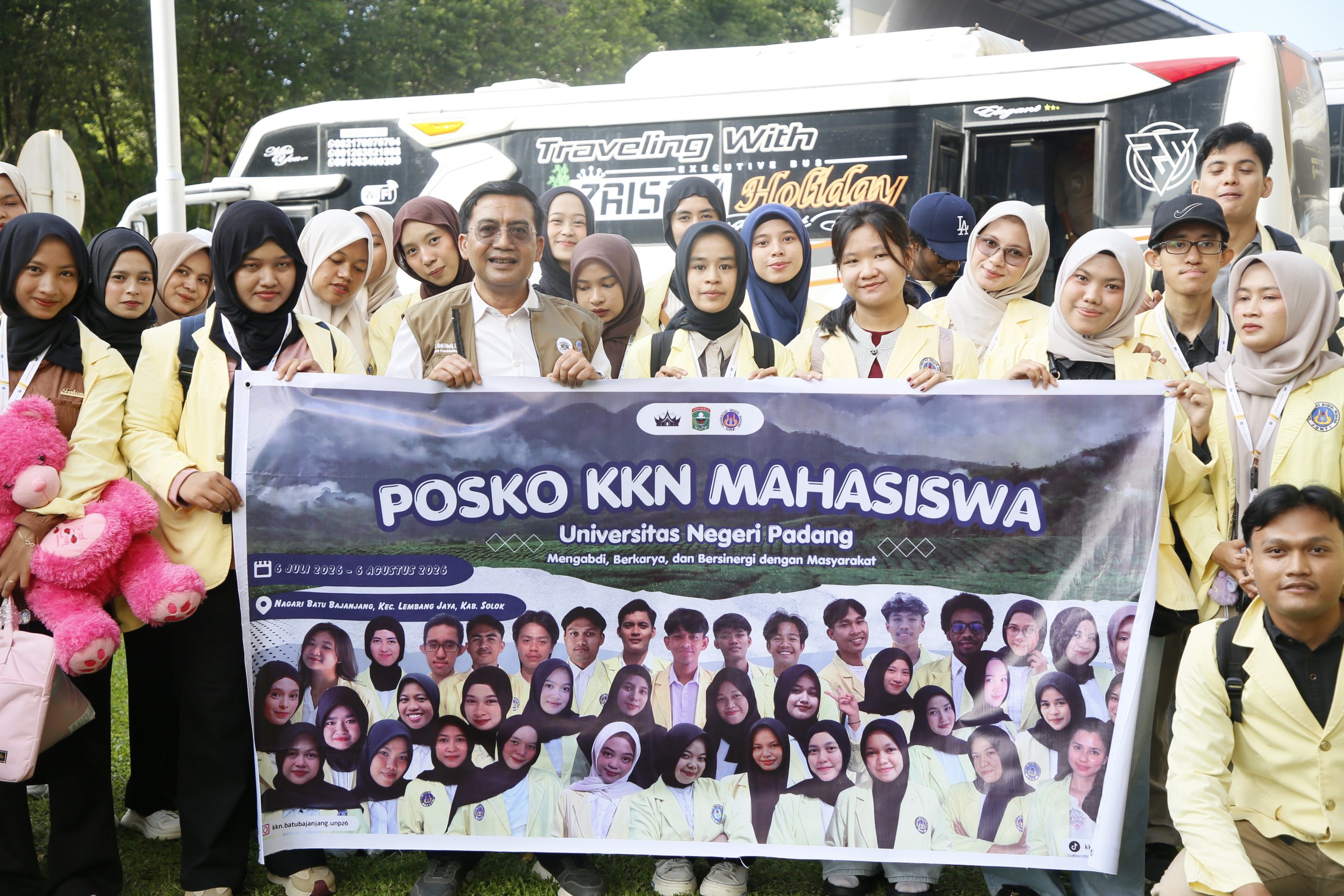 Keberangkatan Mahasiswa KKN UNP 2026