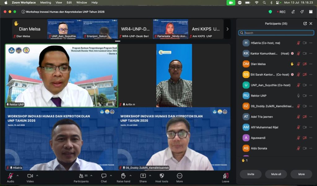 Workshop Inovasi Humas dan Keprotokolan UNP Tahun 2026 (Foto: Kantor Komunikasi dan Pemasaran Strategis) (Foto: Kantor Komunikasi dan Pemasaran Strategis)