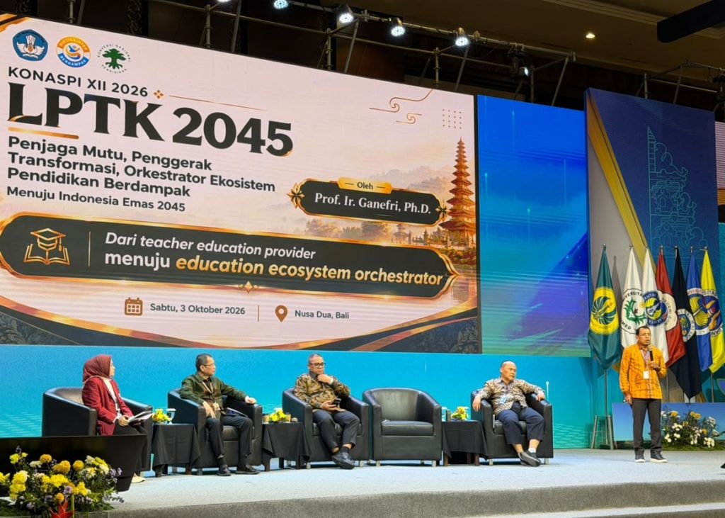Senior Eksekutif UNP Prof. Ganefri saat menjadi pembicara di KONASPI, Bali, Sabtu (3/10/2026). (Foto: Tim KKPS)